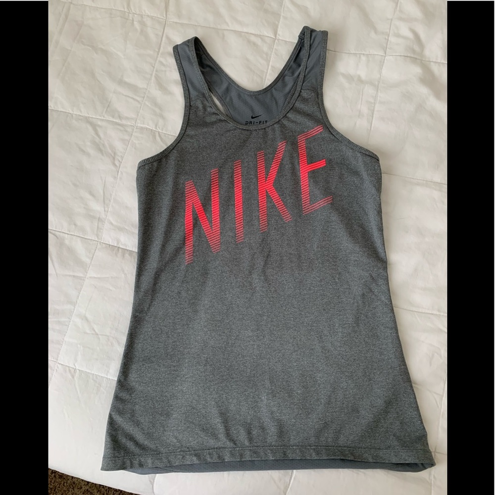 Nike woman’s size small gray and pink tank
